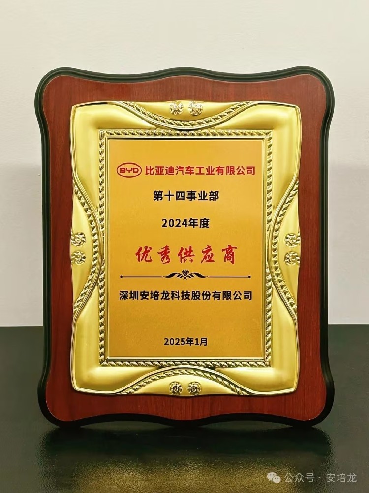 公司新闻：新年开门红，香港正版免费资料123（301413）喜获比亚迪汽车“2024年优秀供应商”殊荣
